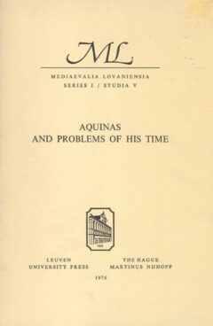 Book cover for the book Aquinas and Problems of his Time