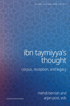 Book cover for the book Ibn Taymiyya’s Thought