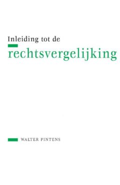Book cover for the book Inleiding tot de rechtsvergelijking
