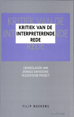Book cover for the book Kritiek van de interpreterende rede