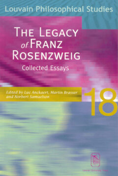 Book cover for the book The Legacy of Franz Rosenzweig