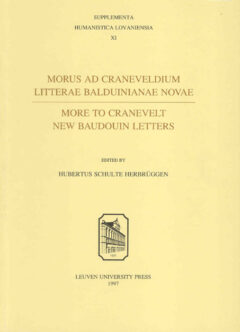 Book cover for the book Morus ad Craneveldium literae Balduinianae novae