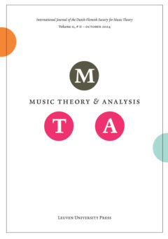 Book cover for the book Music Theory and Analysis Volume 11 Issue 2, 2024 (Journal Subscription)
