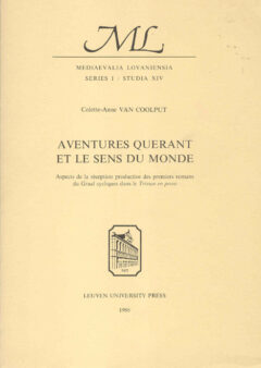 Book cover for the book Aventures querant et le sens du monde