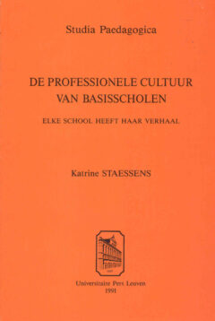 Book cover for the book De professionele cultuur van basisscholen