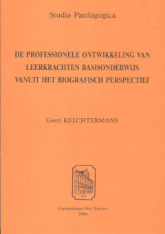 Book cover for the book De professionele ontwikkeling van leerkrachten basisonderwijs vanuit het biografisch perspectief