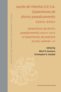 Book cover for the book Quaestiones de divinis praedicamentis XXVIII-XXXII
