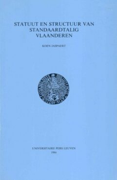 Book cover for the book Statuut en structuur van standaardtalig Vlaanderen