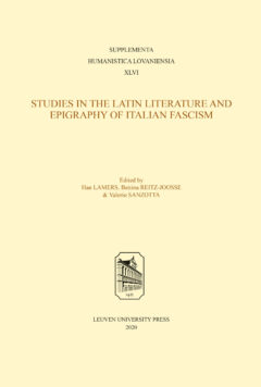 Book cover for the book Studies in the Latin Literature and Epigraphy of Italian Fascism