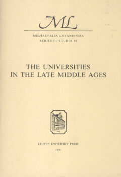 Book cover for the book The Universities in the Late Middle Ages