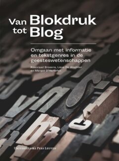 Book cover for the book Van blokdruk tot blog